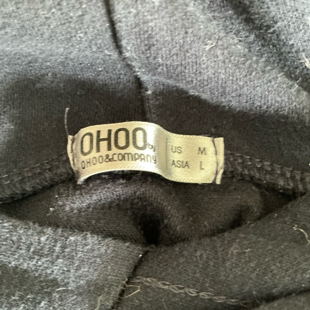 Ohoo & Company Men's Black Fleece Pullover Hoodie - Picture 3 of 3